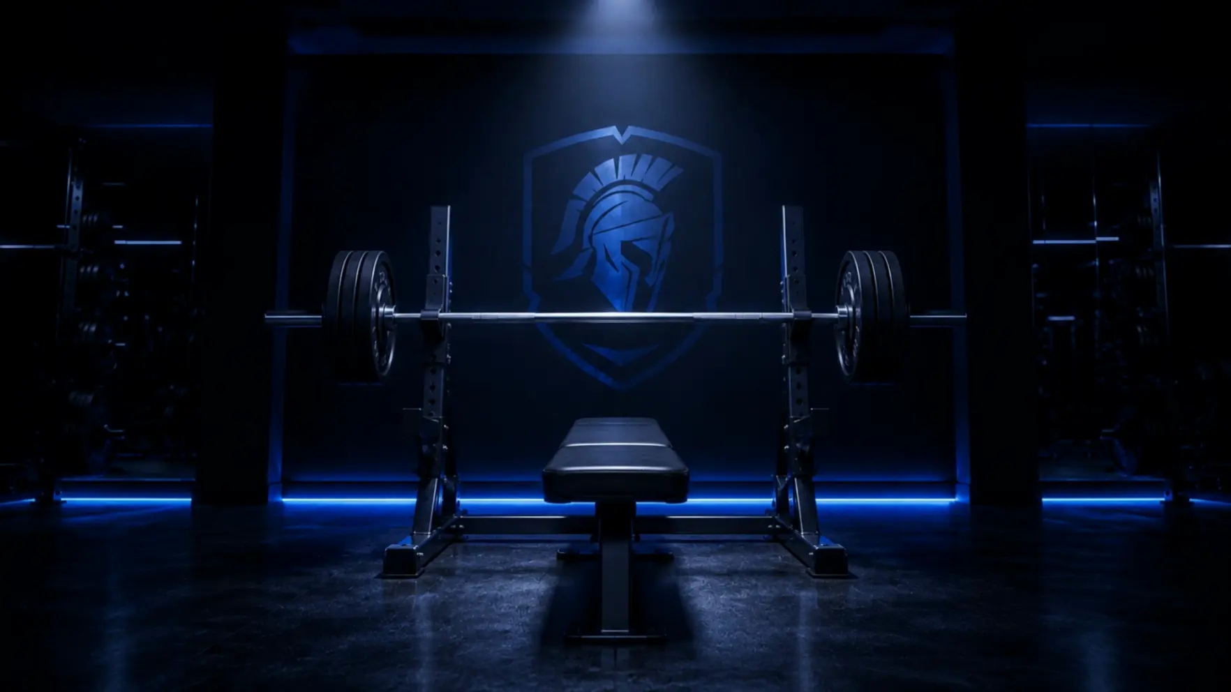 Bench press station